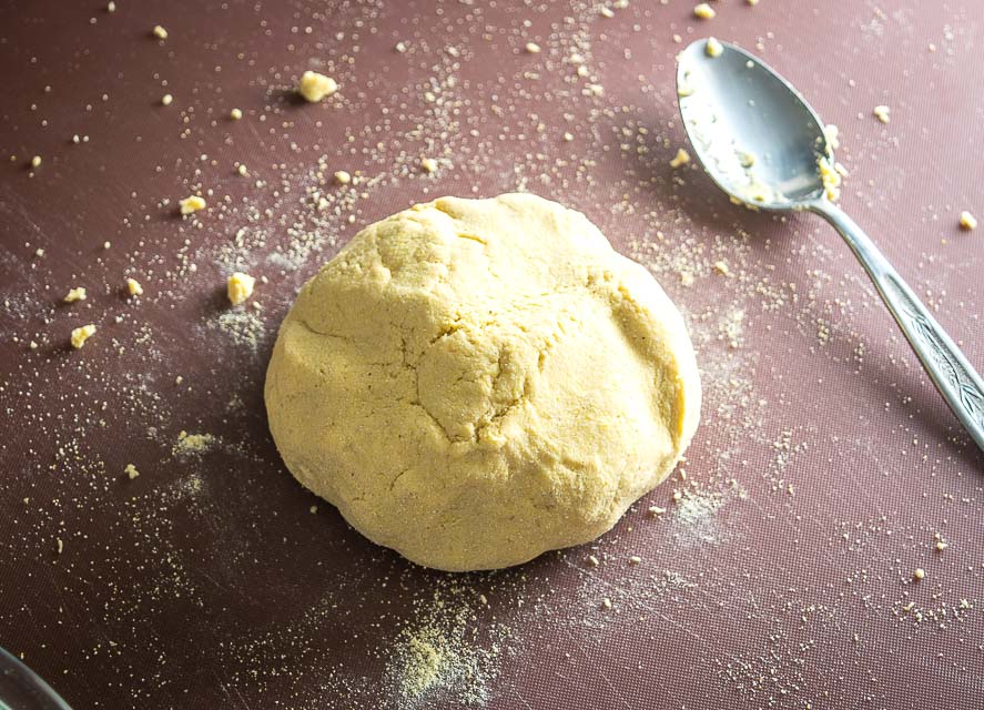 Masa Dough made from Masa Harina. 