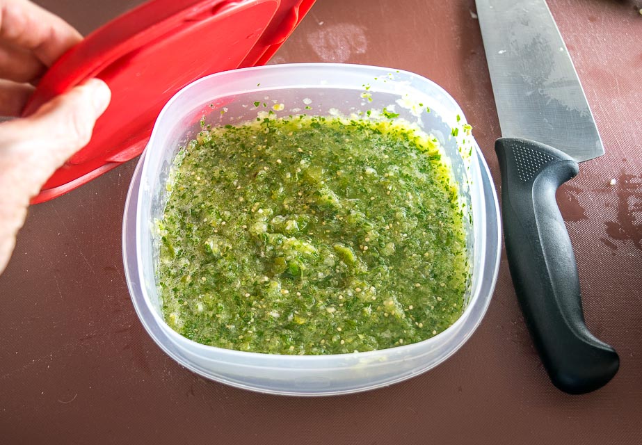 Leftover Salsa Verde