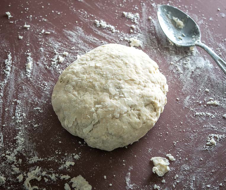 Dough after kneading it into a ball