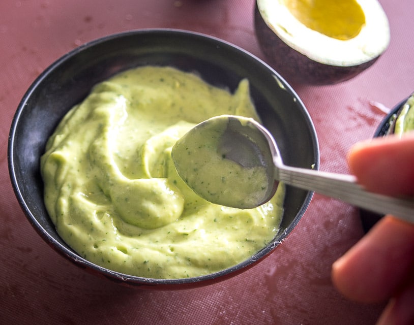 Spoonful of Avocado Salsa