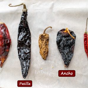 Comparing Pasilla to Ancho chili peppers