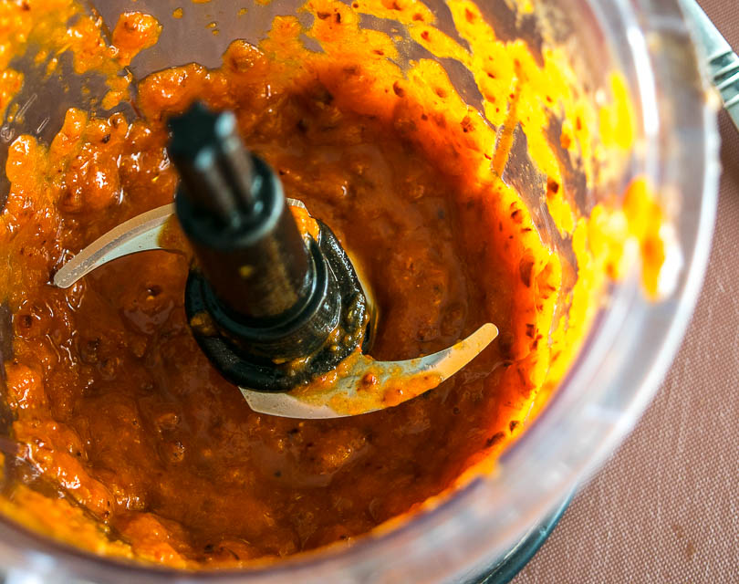 Adobo sauce in food processor