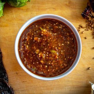 Here's an easy recipe for the fiery, smoky Pasilla de Oaxaca Salsa. I like it borderline volcanic, but you can always dial back on the heat if you want. mexicanplease.com