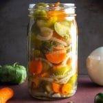 Here's my recipe for a batch of Pickled Everything -- jalapenos, carrots, onions, and tomatillos. Yes, tomatillos! mexicanplease.com