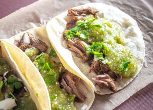 Giving the pork shoulder a quick brine is the key to this delicious Carnitas recipe. I served this batch with a sharp Salsa Verde -- so good!! mexicanplease.com