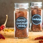 Ancho, Guajillo, Chile de Arbol chili powder