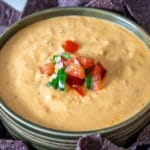 Such an easy Queso recipe! Tons of flavor from the smoky, fiery chipotles but you can always dial back on them for a milder version. mexicanplease.com