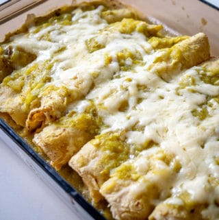 Hatch enchiladas after baking for 10 minutes