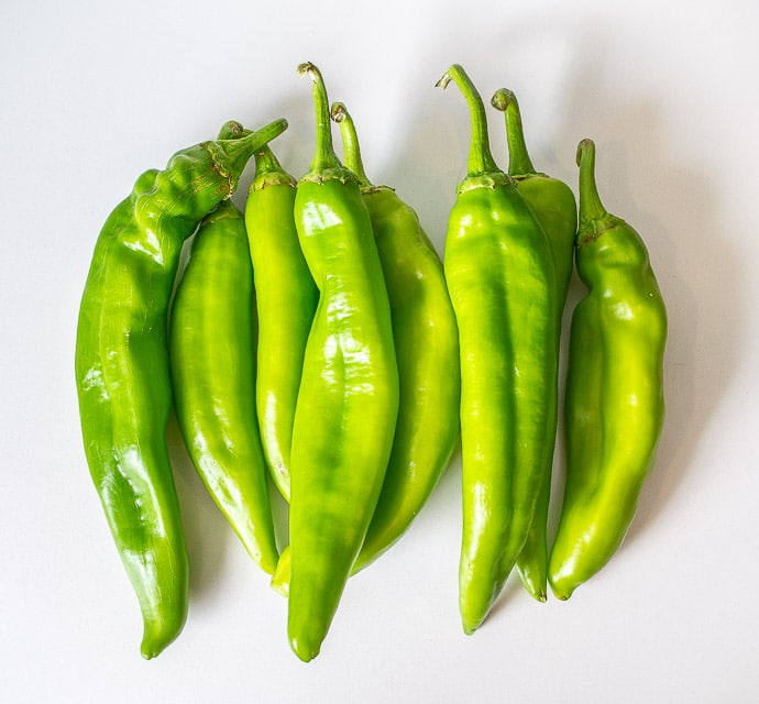 Fresh Hatch green chiles