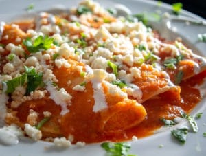 Adding Crema to the Entomatadas