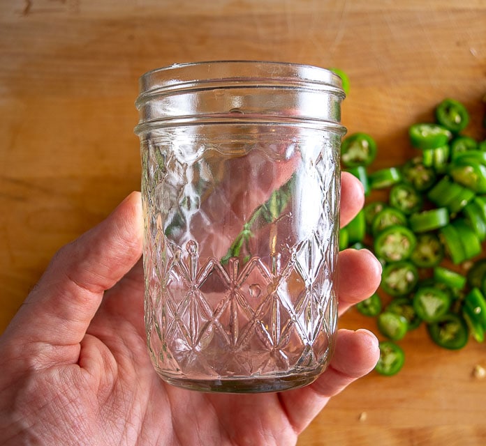 Want to quick pickle some serrano chile peppers? No problem! Here's an easy recipe that will fit in an 8 oz. Mason jar. mexicanplease.com