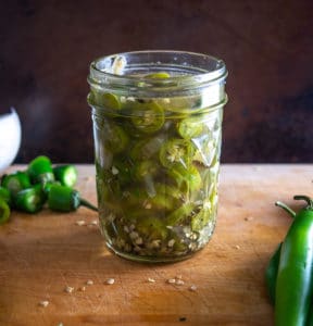 Want to quick pickle some serrano chile peppers? No problem! Here's an easy recipe that will fit in an 8 oz. Mason jar. mexicanplease.com