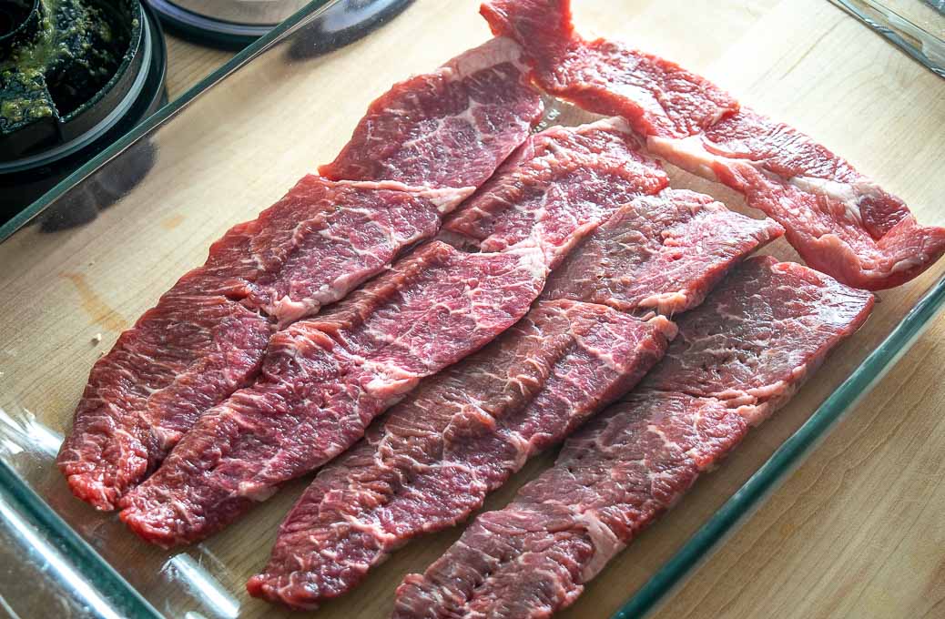 Short ribs before the marinade