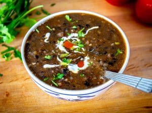 This is a trusty Mexican Bean Soup recipe that you can use with any type of bean -- but please try to make it with some stock that you trust as it makes a huge difference! I used homemade vegetable stock but chicken stock is an equally good choice. mexicanplease.com