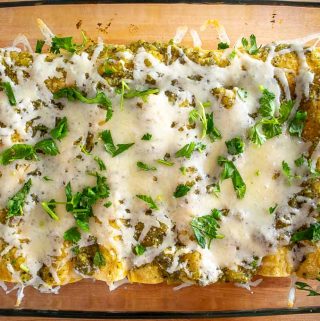 I've been making these easy Enchiladas Verdes more often over the past few months. But don't let the simple ingredient list fool you as you can get incredible flavor when building this green sauce from scratch! mexicanplease.com