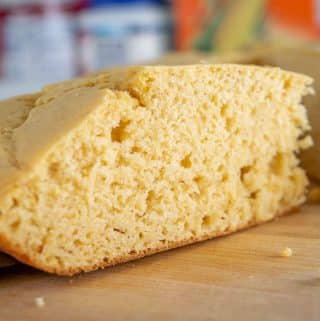 I used Masa Harina instead of cornmeal in this batch of cornbread and it was delicious! I also used chipotles in adobo for some kick 🙂 mexicanplease.com