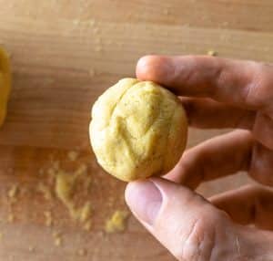 Masa dough using 2 tablespoons of lard
