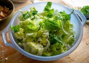 Using both Iceberg lettuce and Romaine lettuce