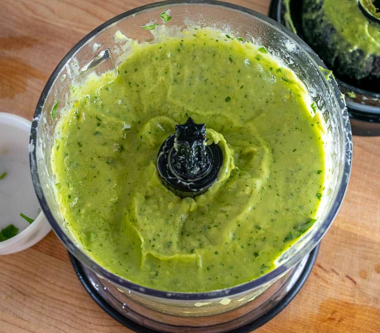 Avocado Dressing after blending