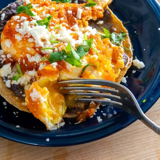 Eggs Poached in Chipotle Salsa Mexican Please