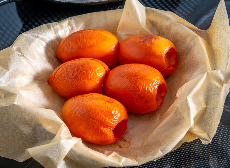 Roasting tomatoes