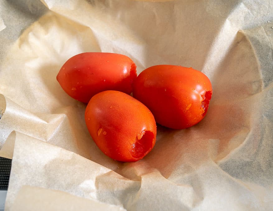 Roasting tomatoes