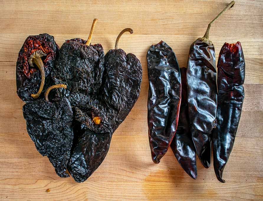 4 oz. of Ancho and New Mexican dried chiles