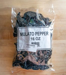Single pound of Mulato dried chiles