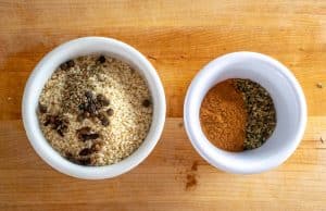 Dry spices for Mole Poblano