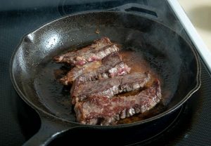 Cooking a single pound of boneless short ribs in the bacon drippings