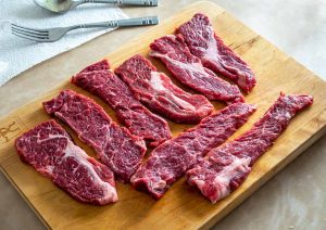 Single pound of boneless beef short ribs