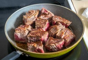 Searing meat on the stovetop