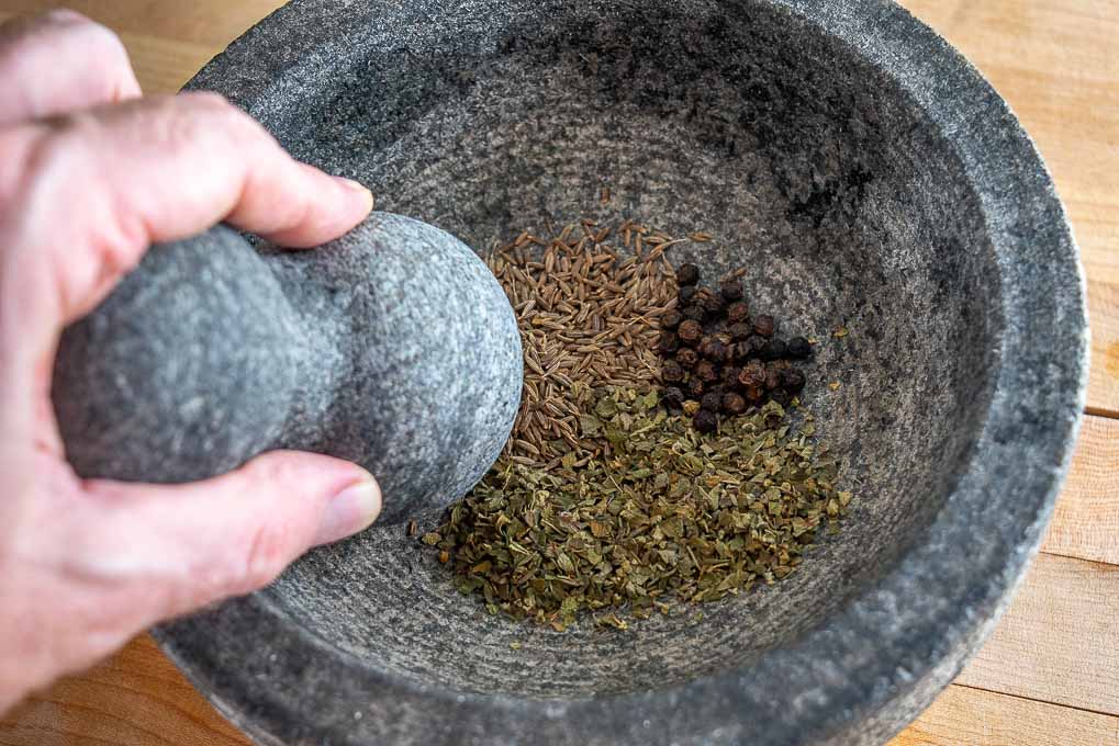 Dry spices for the pickled jalapenos