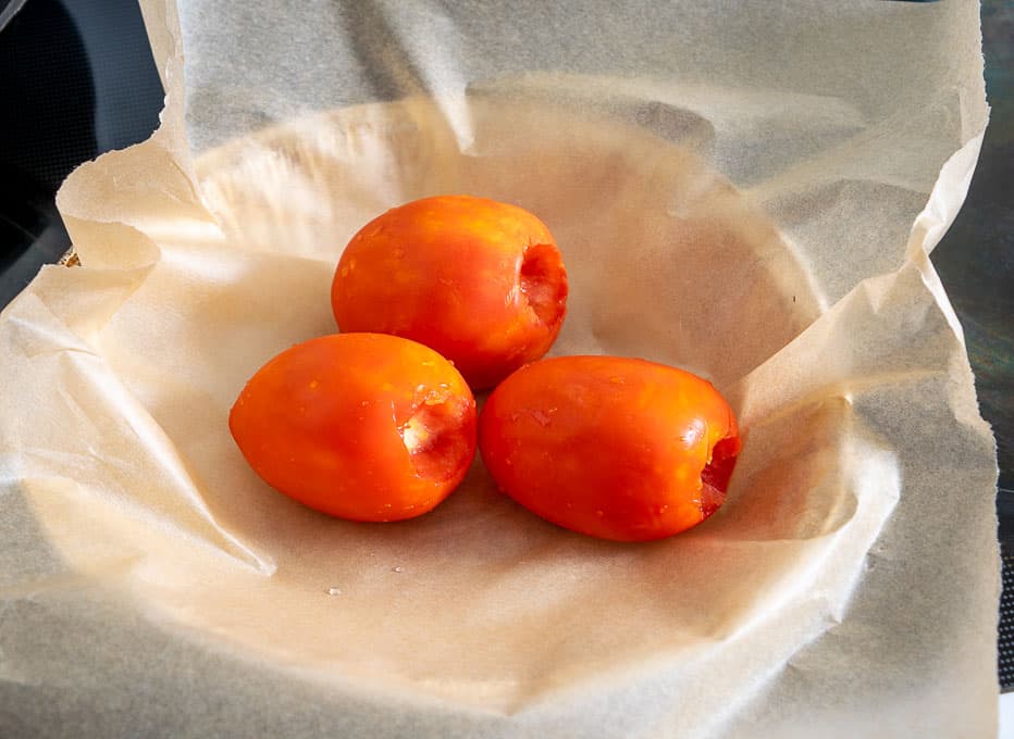 Roasting tomatoes for Souper Broth