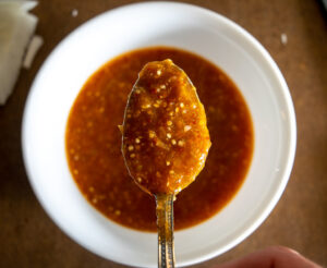 Spoonful of Tomatillo Chipotle Salsa