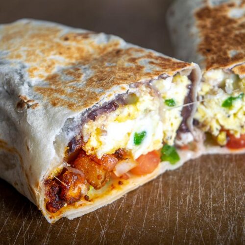 Vegetarian Breakfast Burritos