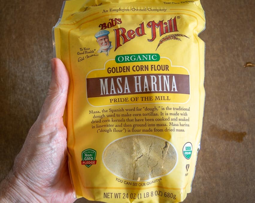 Using masa harina in place of cornmeal for the cornbread