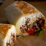 The combo of chipotle-infused beef and freshly chopped Pico works great in these Easy Ground Beef Burritos!