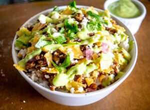 Ground Beef burrito bowl