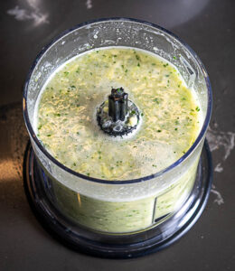 Avocado Soup in blender after being combined