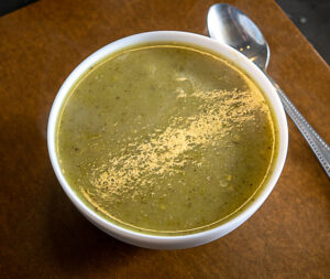 Bowl full of Roasted Jalapeno Soup