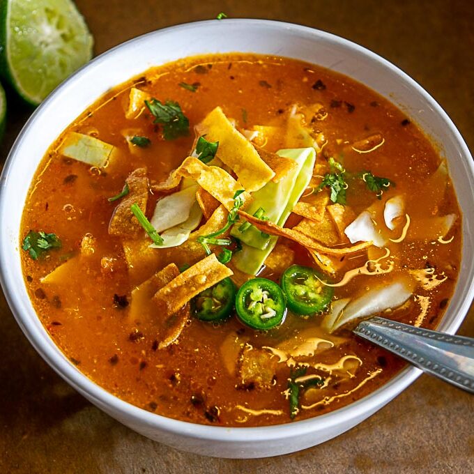 Vegetarian Tortilla Soup So Good! Mexican Please