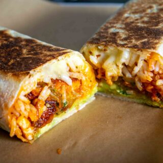 Chicken Burritos with Freshly Made Salsa Verde